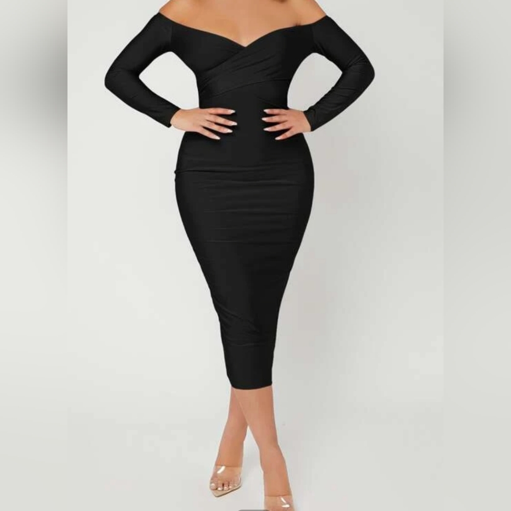 Shein off the shoulder dress